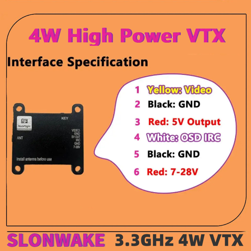 SLONWAKE FPV 3.3G 16CH 4000mW  - - Remote Control (Rc) Drone 评论和价格