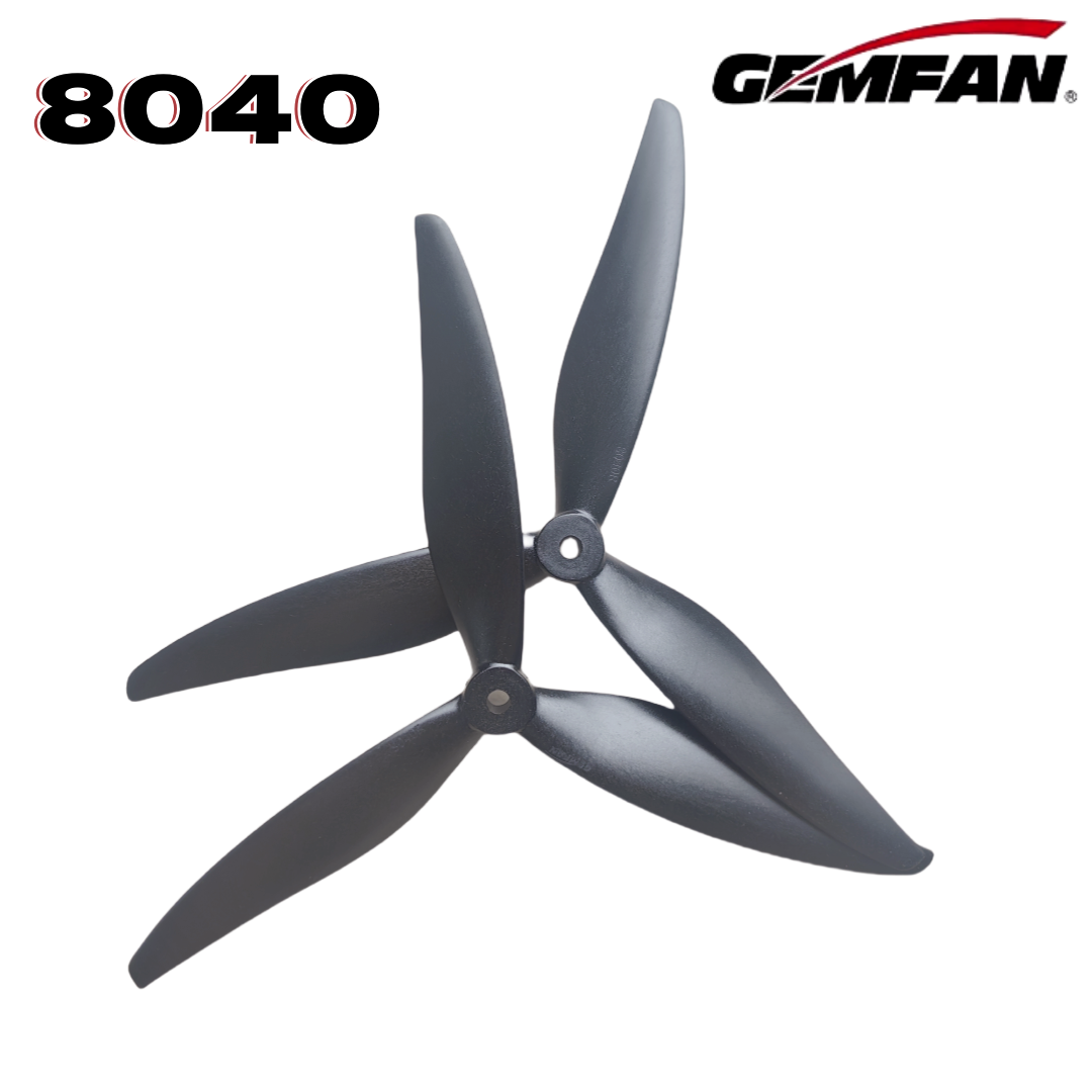 Gemfan 8040 8X4X3 3-blade 8-in - Drone Rc Diy 评论和价格