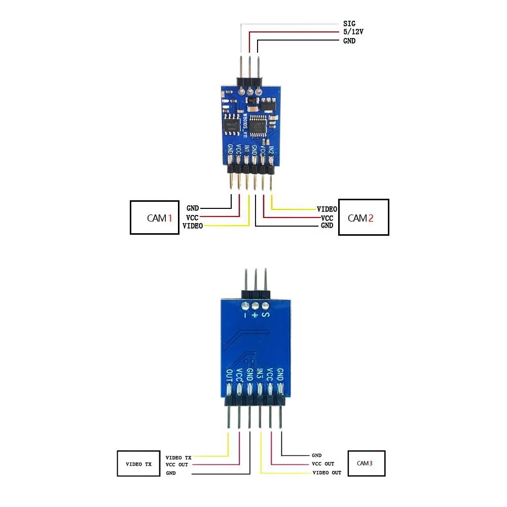 5.8G 3 Channel Video Switcher  - - Remote Control (Rc) Drone 评论和价格