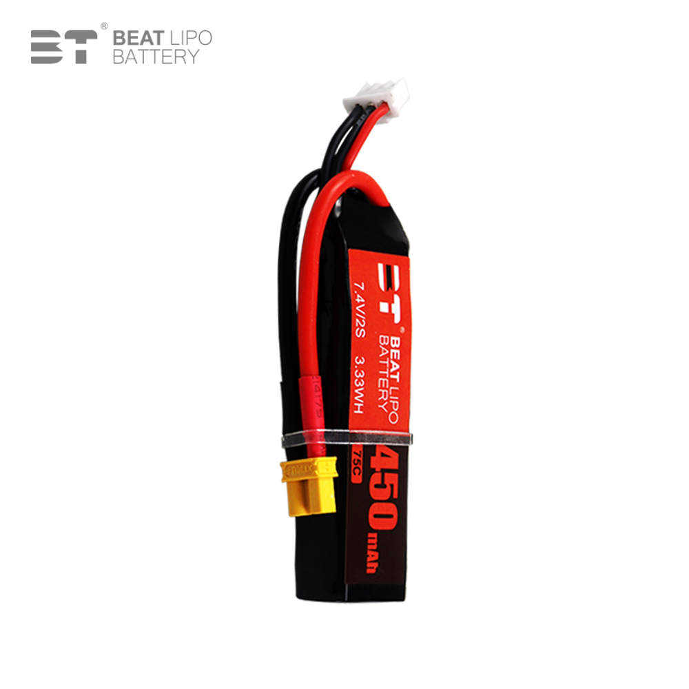 BEAT 2S 7.4V 450mAh 75C LiPo B - Drone Rc Race 评论和价格