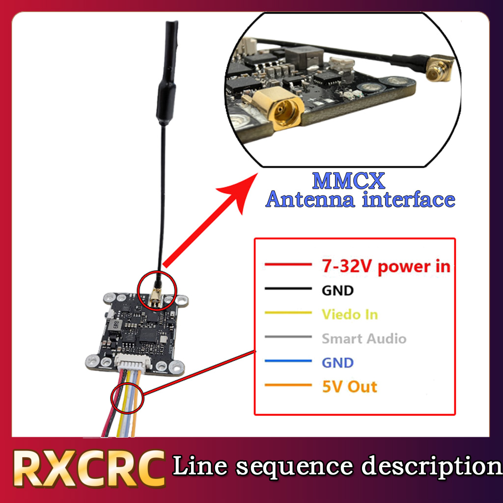 RXCRC 5.8G Module 48CH 1.6W VT - - Remote Control (Rc) Drone 评论和价格