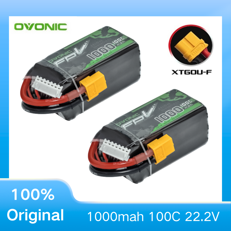2Pcs OVONIC 1000mAh 100C 22.2V - Drone Rc Race 评论和价格
