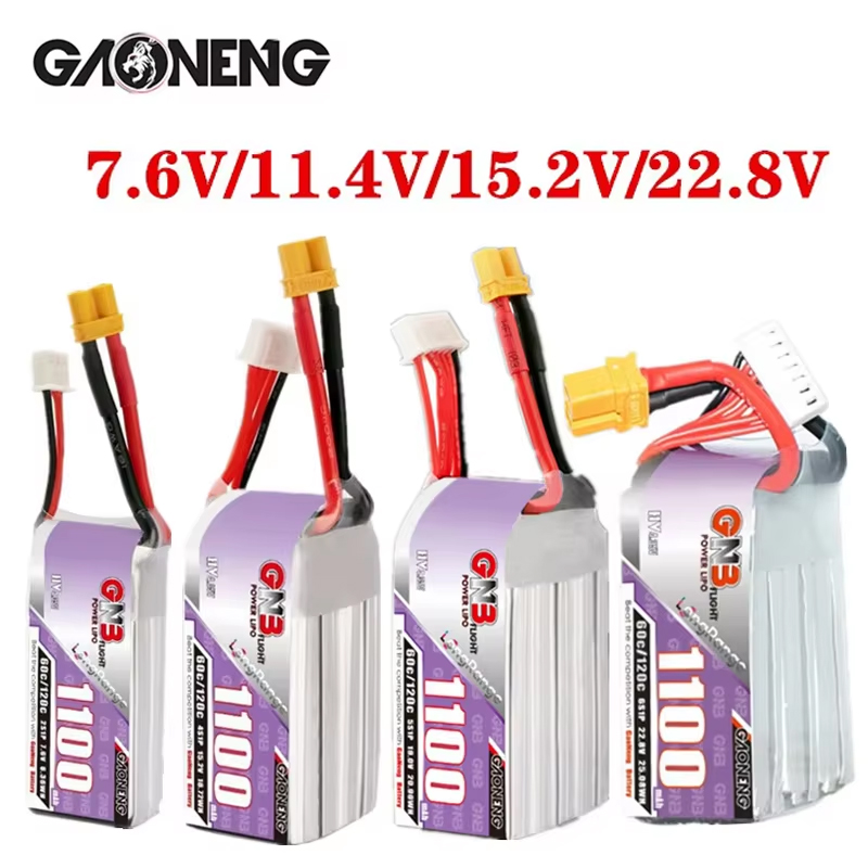 GNB 1100mAh 2S 3S 4S 6S 60C/12 - Drone Rc Race 评论和价格