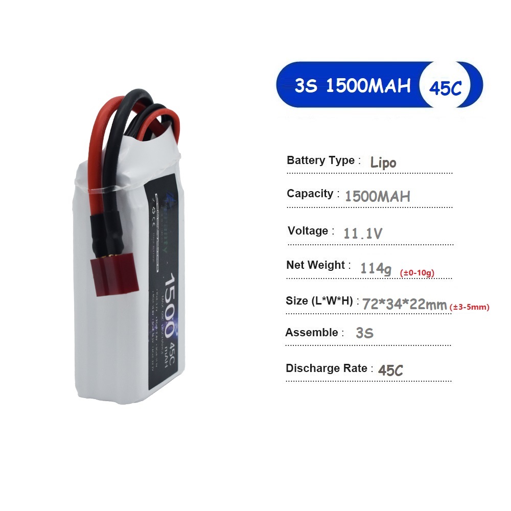 11.1V LiPo Battery 3S 1500mah  - Drone Rc Race 评论和价格